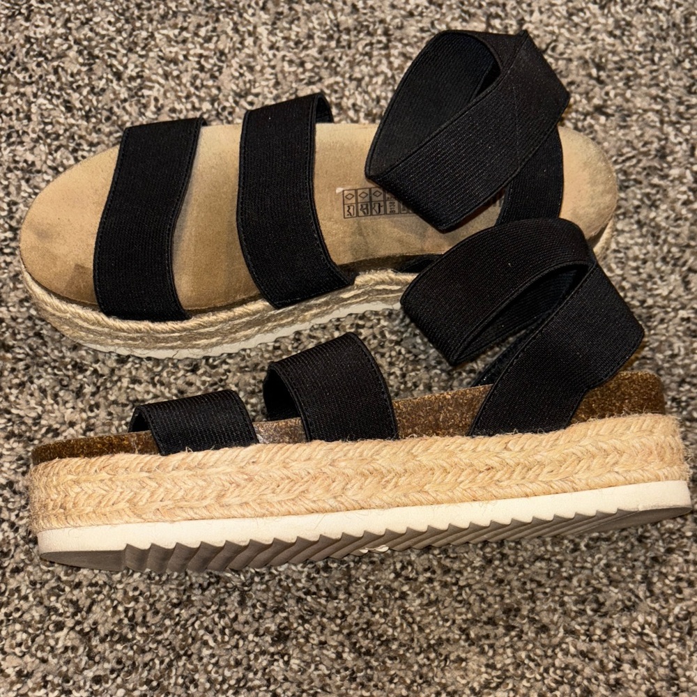 Women’s Black Sandals - Picture 2 of 4